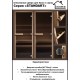 Дверь стеклянная COOPER 170*70 Бронза прозрачная